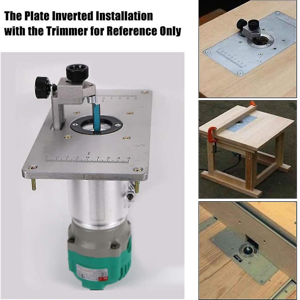 Router Table Plate Trimming Machine Engraving Router Board Engraving Flip Board Aluminum Router Table Insert Board For Makita