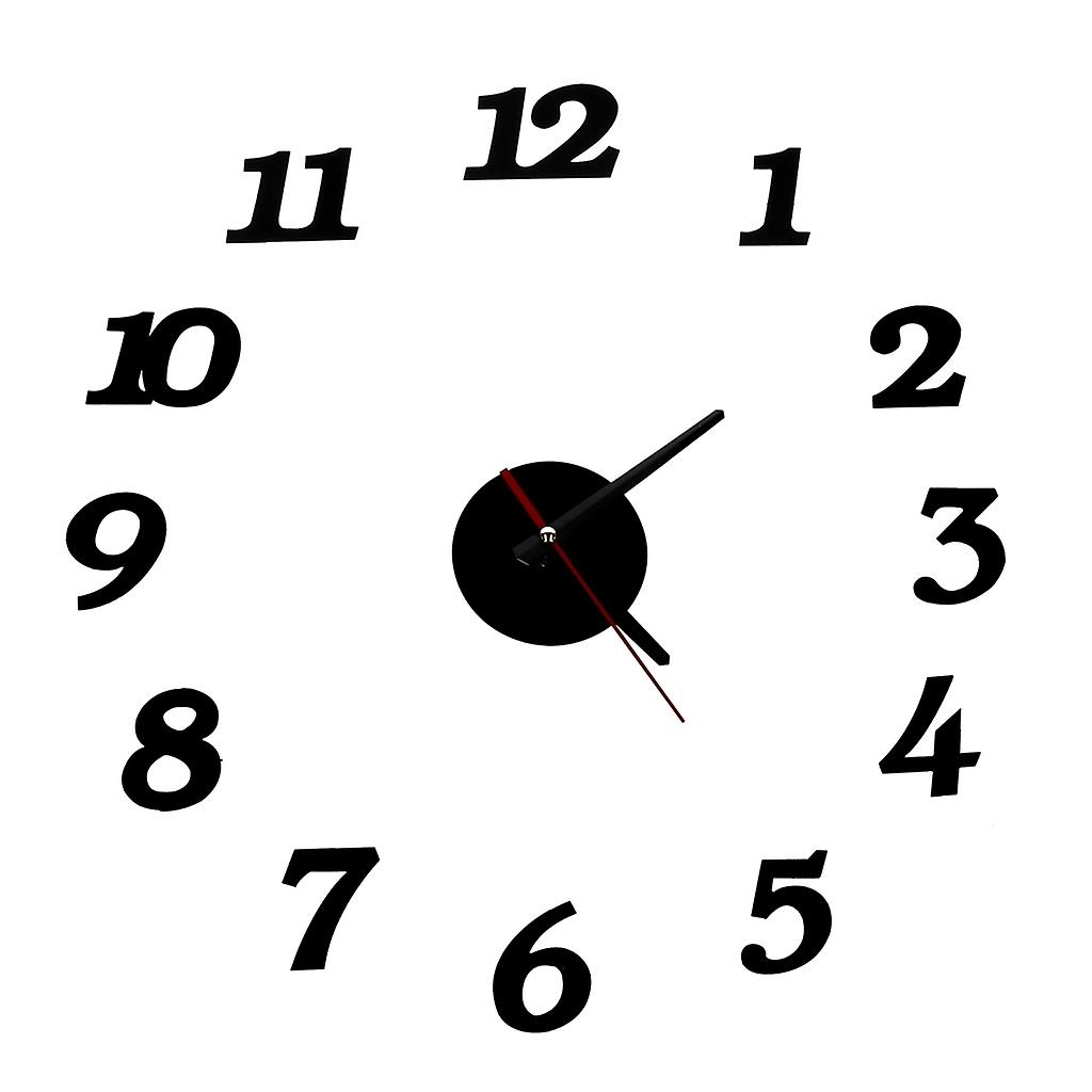 Horloge murale noire 12 heures