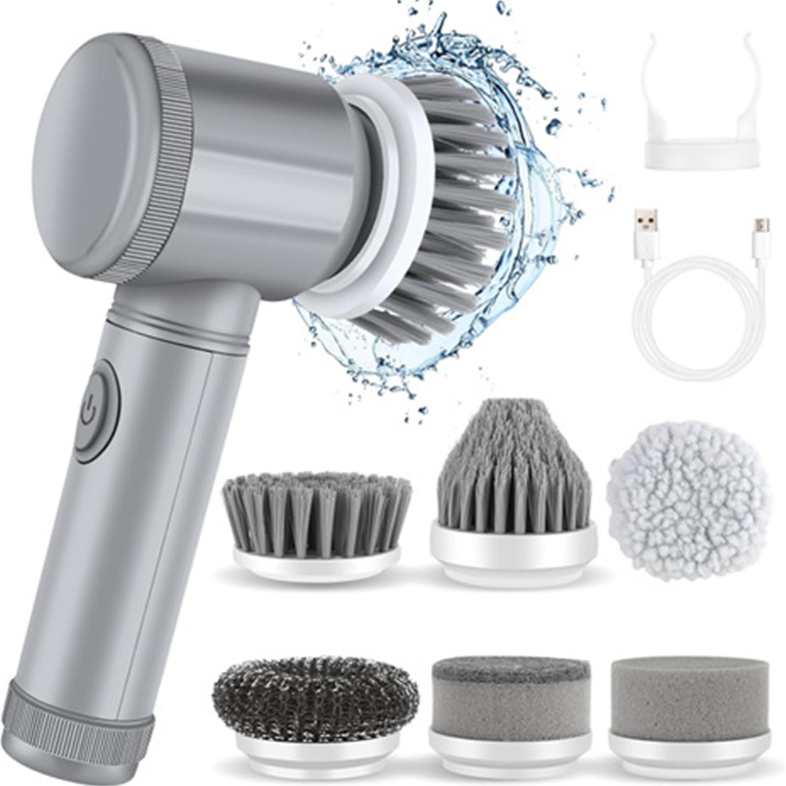 Handheld Cleaning Brush with Multi Heads Kitchen Cleaning Tool for Bathroom
