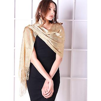 slim fit dress slacks Copper Gold Shimmer Shawl – Central Chic main image 0