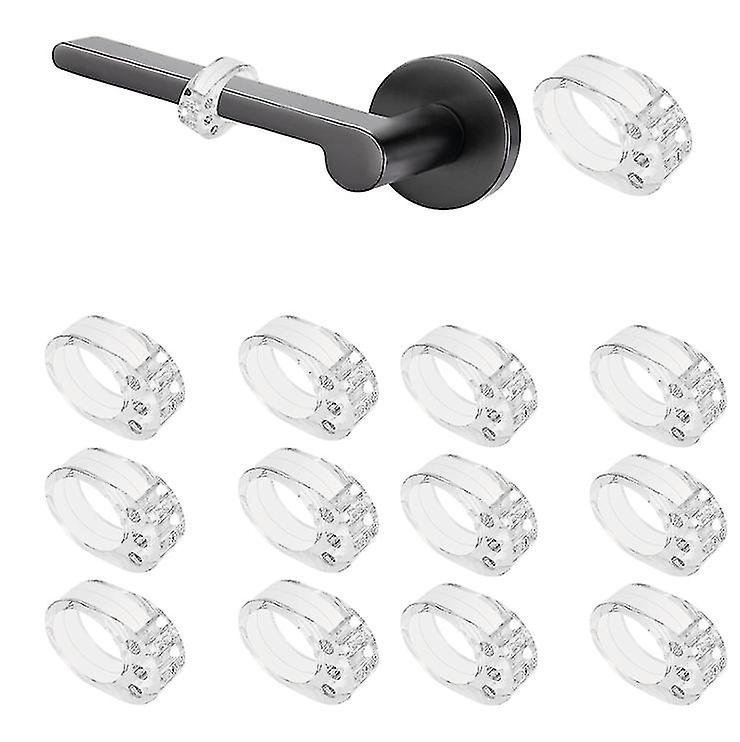 12 door handle bumpers (transparent)
