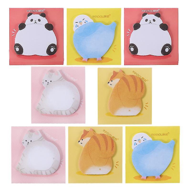 8pcs Animal Shape Sticky Notes