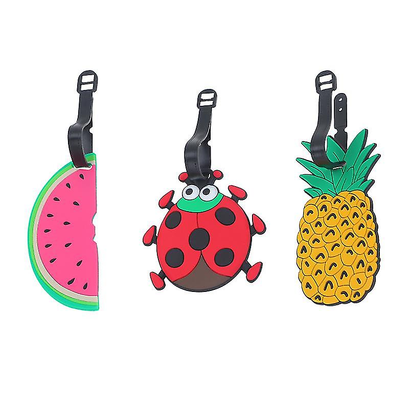 3pcs Pvc Luggage Tag