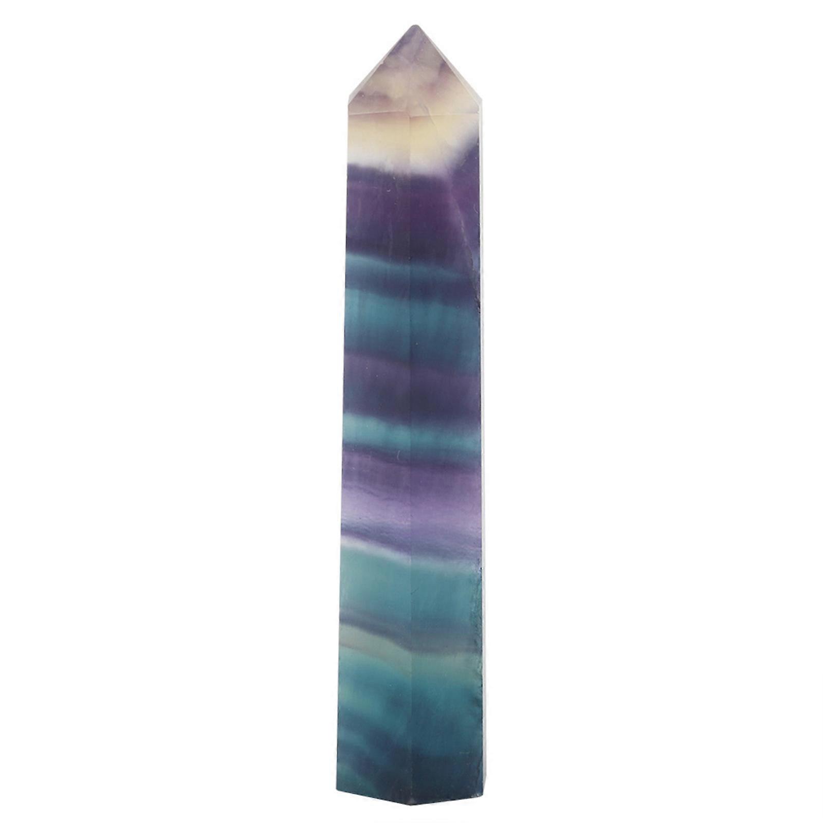 Natural Fluorite Hexagonal Natural Fluorite Stone for Decoration Ornament (70-75mm)