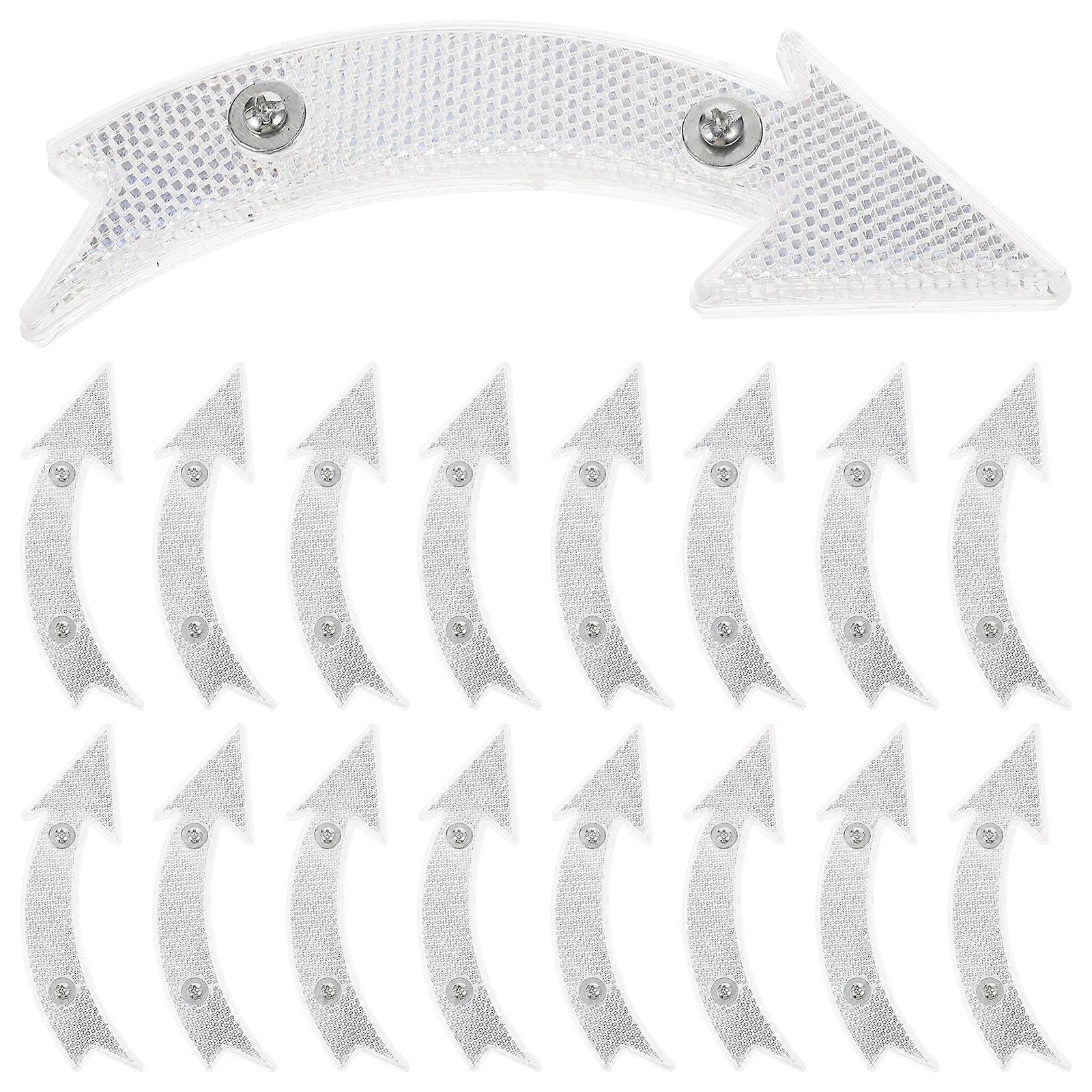 20 stk profesjonelle sykkelreflektorer Utskiftbare sykler reflektorer Advarselsskilt