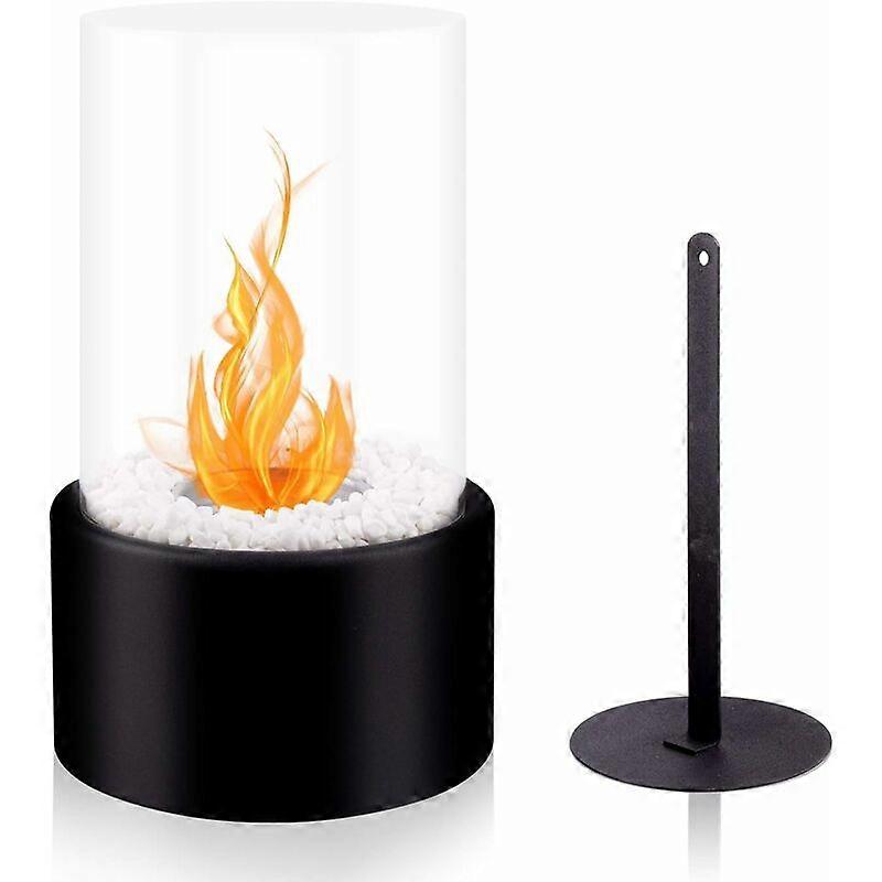 Ethanol Table Fireplace, 16.5 x 16.5 x 27.5 cm, Black