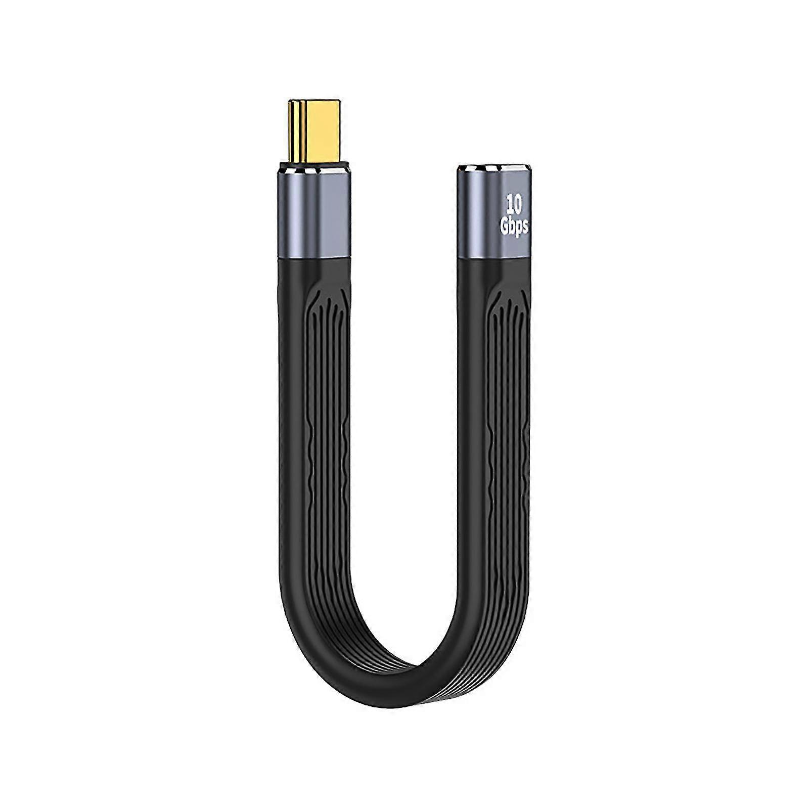 Short USB C Cable USB C to USB C Flexible Cable Support  3,10/20Gbps