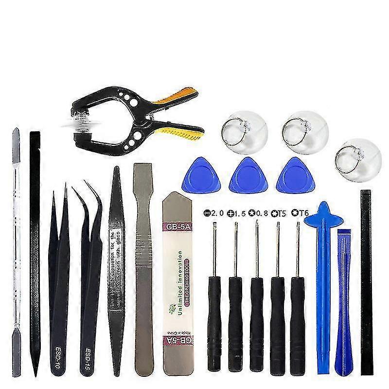 22pcs Cell Phone Repair Tools Set - Opening Pry Screwdriver Kit for Phones and Laptops