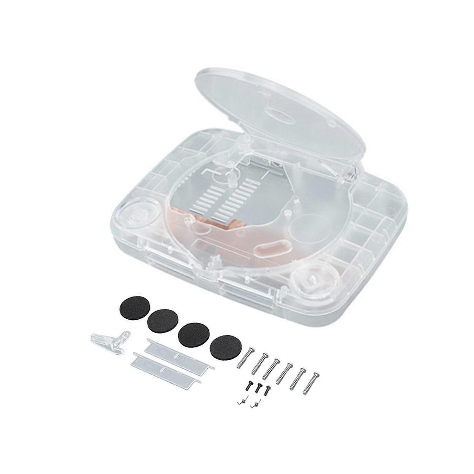 Replacement Shell Case Console Case for Entertainment Game Player Protection Transparent White