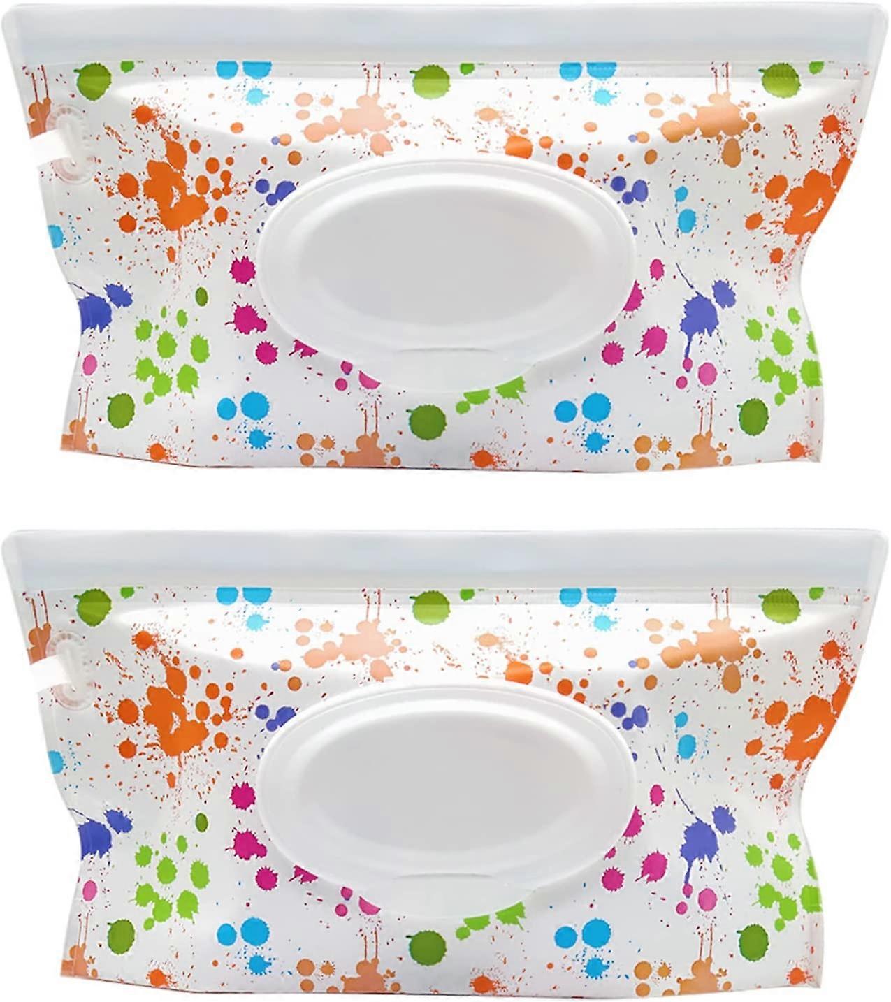 Baby Wet Wipe Pouch, 2 PCS Baby Wipes Dispenser Wet Wipes Holder Bagsgraffiti