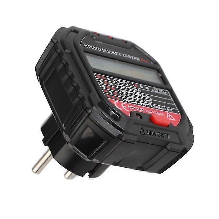Socket Tester Liebewh Ht107d Lcd Digital Display Socket Output Tester Quick Detection Diy Earth