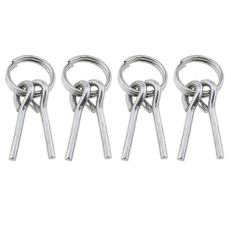 4PCS Tent Pitching Tool Tent Pole Fitting Silver Tent