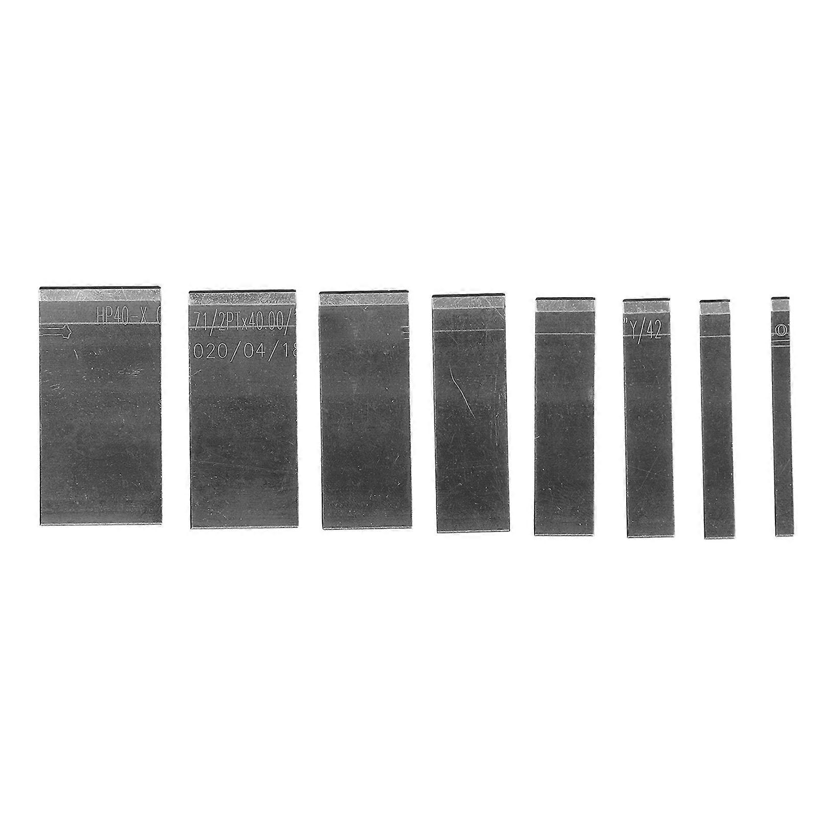 8pcs Leather Blades Different Sizes Steel Scraper with Storage Box for Leather Plastic Rubber Rope Cutting