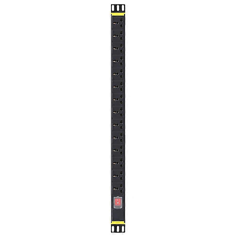 PDU 1U Network Cabinet Rack Power Strip Distribution Outlet 1/2/3/4/5/6/7/8/10/12/14 Units Universal Socket Break Switch Plug