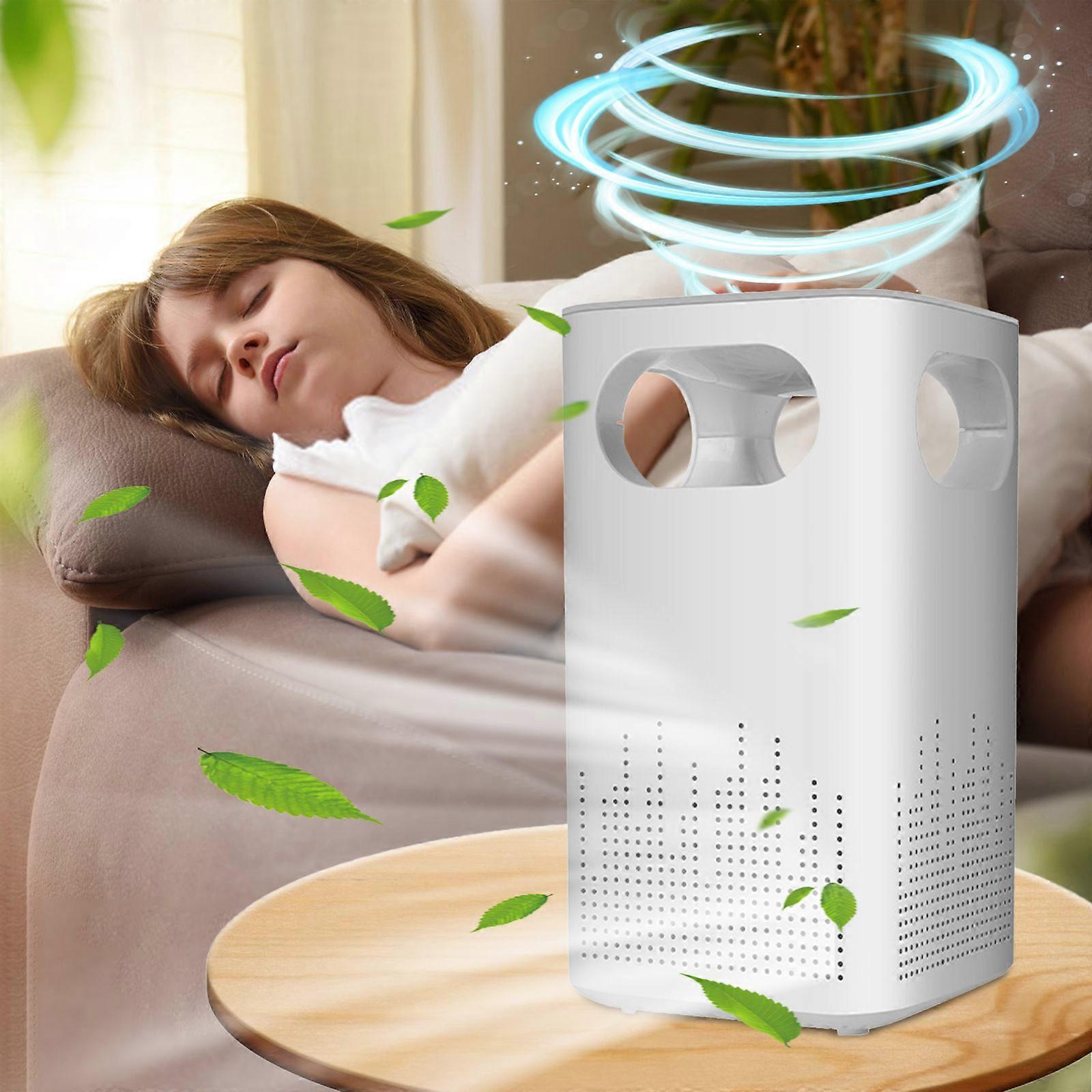 AirPurifiers For Bedroom Filter With Sleep Model 24db Filtration System 360 Intake For Pet Dander Allergie White FLYE2226