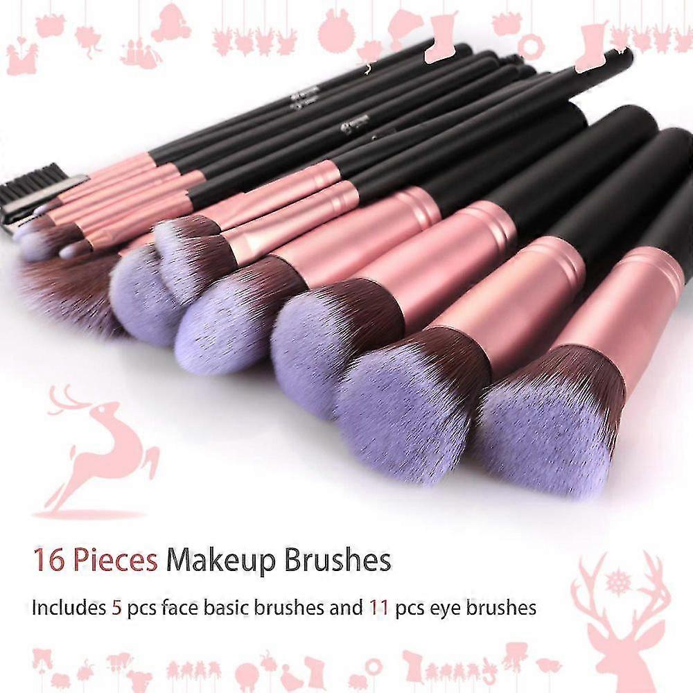 Makeup Brushes 16 Pcs Makeup Brush Set Brushes Kit (rose Golden)