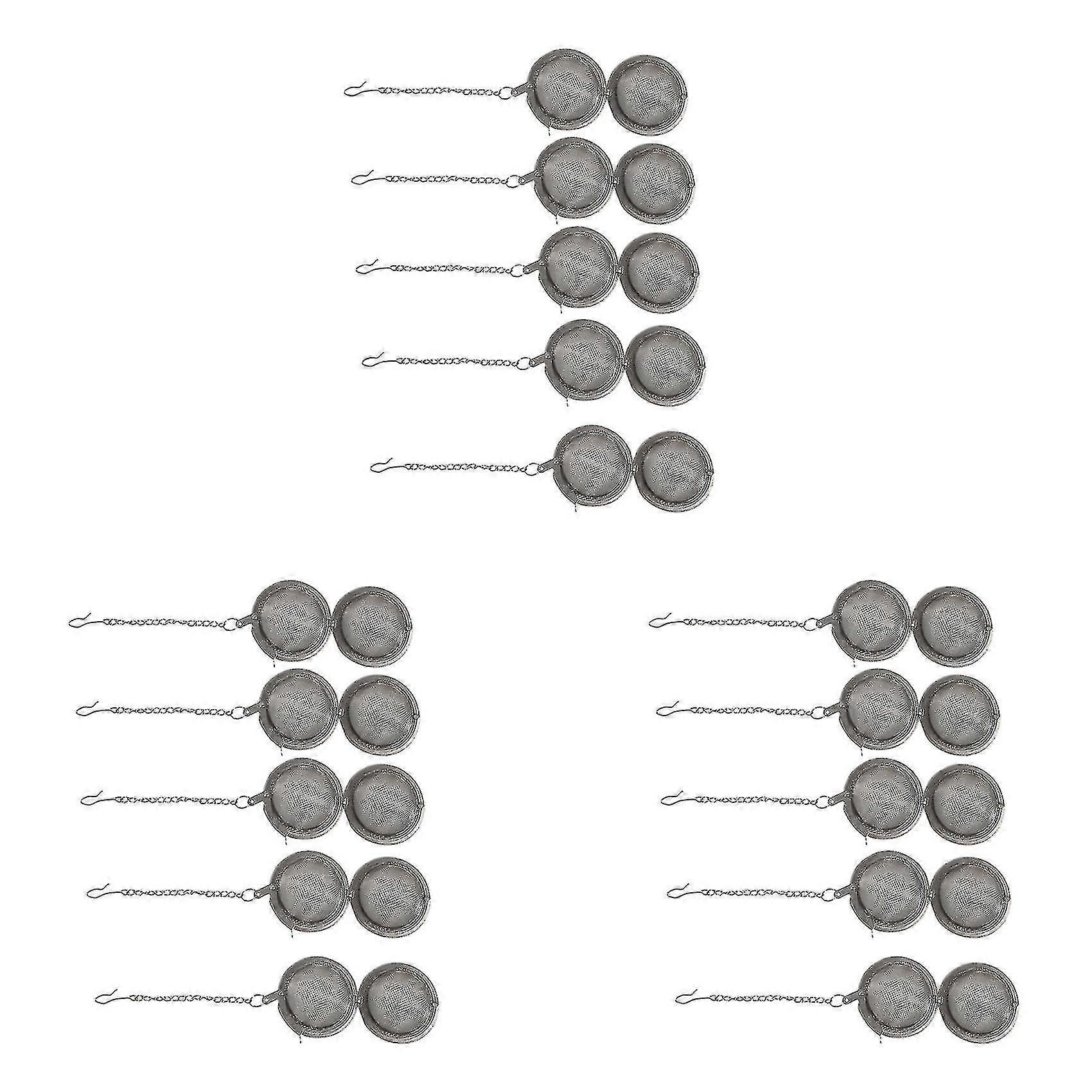 18 Piece Mesh Tea Ball 2 Inch Tea Infuser Strainers For Tea