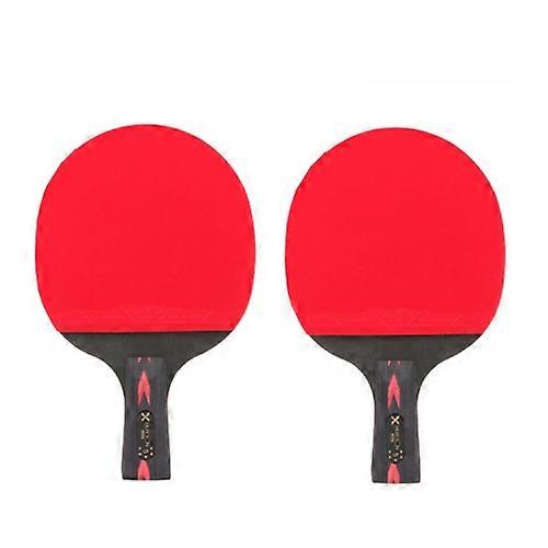 HUIESON HS-CPPX5 Five Stars Carbon Fiber Double-sided Reverse Adhesive Table Tennis Training Racket Set