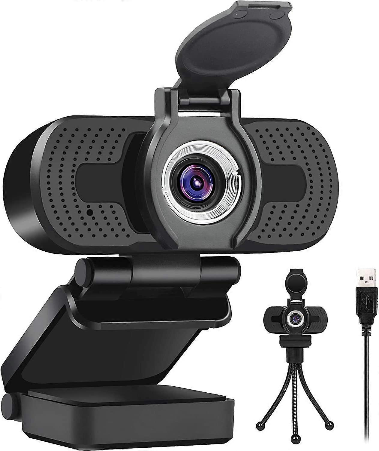 Computer Camera 1080p Full Hd Webcam, Computer Laptop Pc Mac Desktop Camera for Conference and Video Calls, Pro Stream Webcam with Plug and Play Video