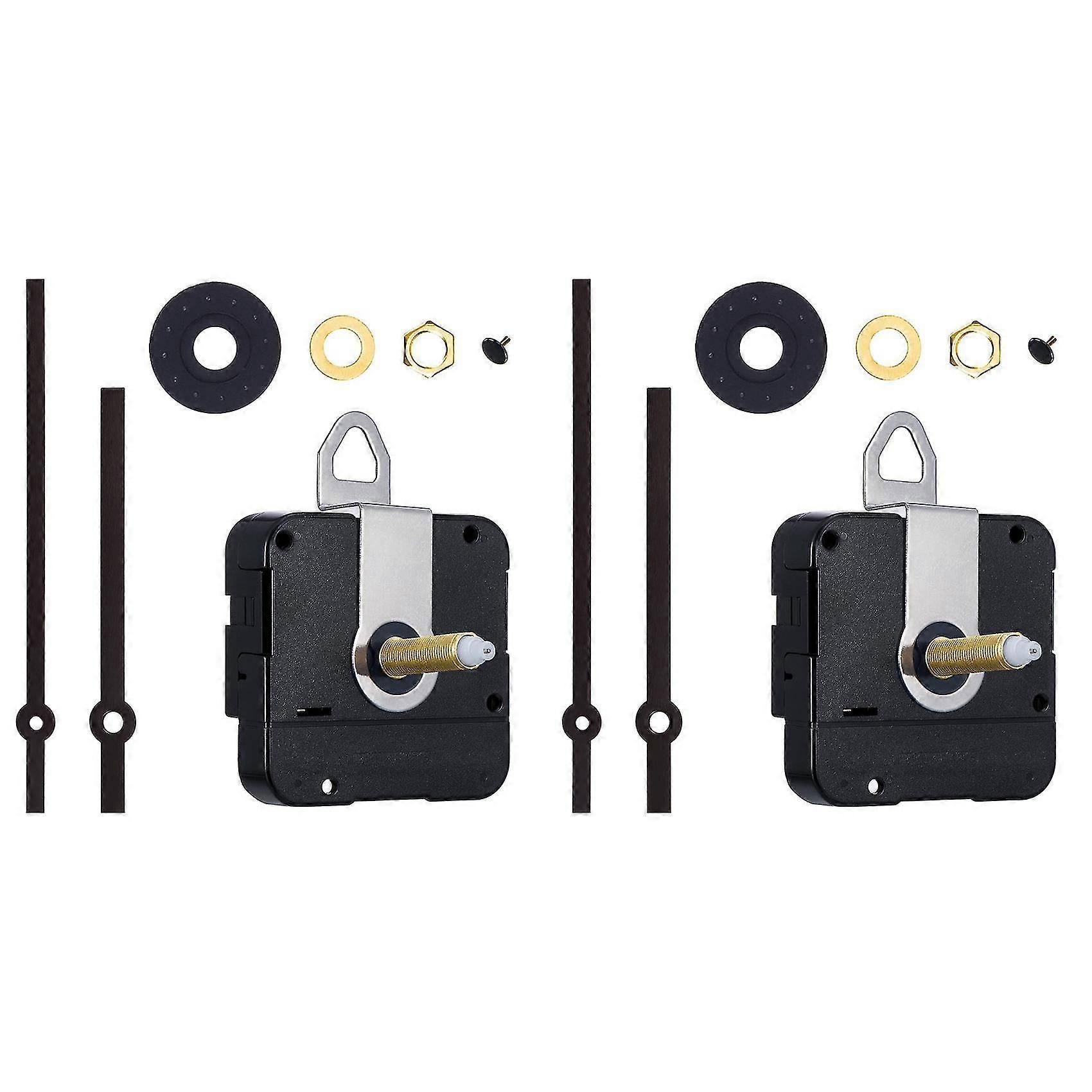 2set 31mm Long Shaft Quartz Clock Movement Mechanism Diy Clock Mechanism Repair Kit Mechanism Repla