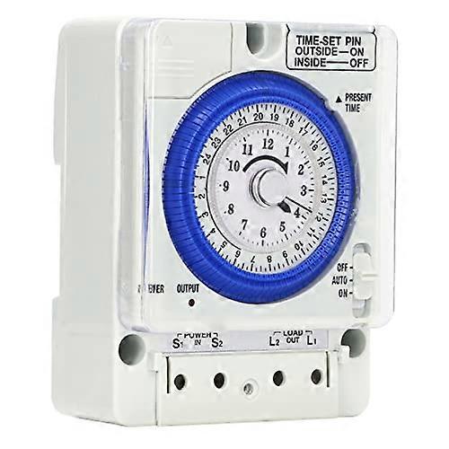 Time Switch  15 Minutes Minimum Setting Unit 100-240V AC Wide Application Mechanical Timer Battery Powered for Oven