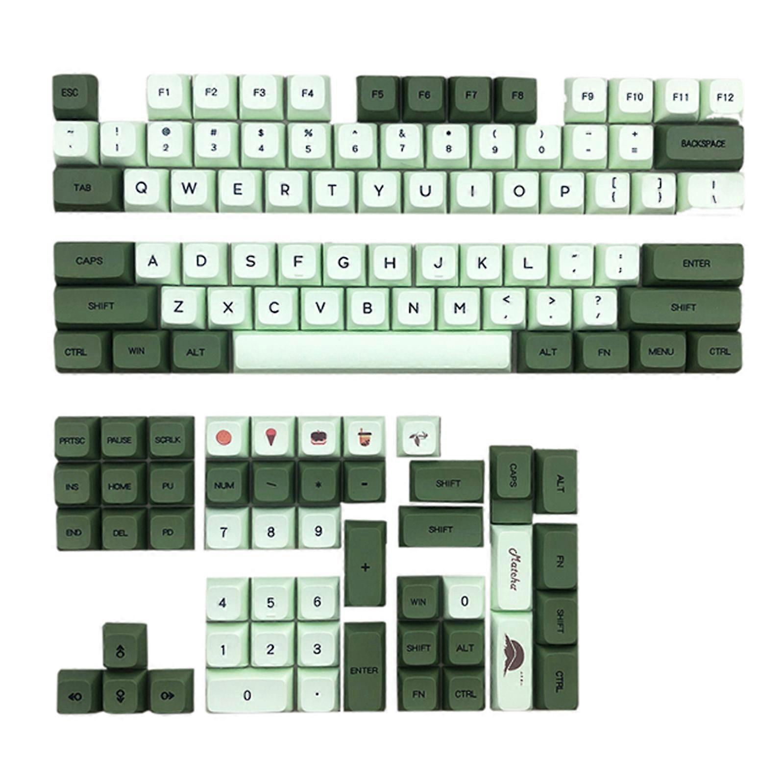 126 Keys PBT Dye Sublimation Keycaps for Mechanical Gaming Keyboard MX Switches