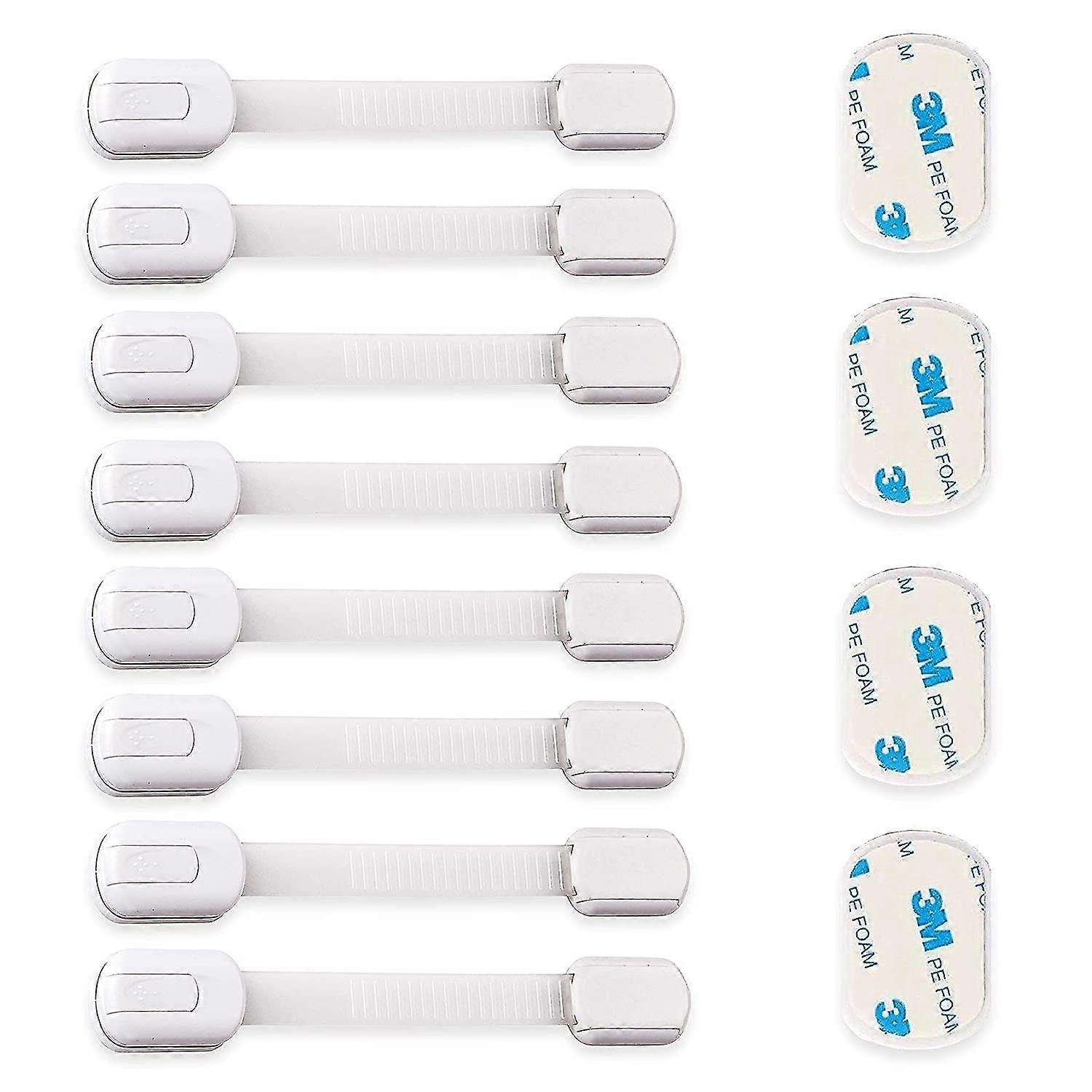 Child Lock Adjustable Easy Install 8 Pack No Tools Required