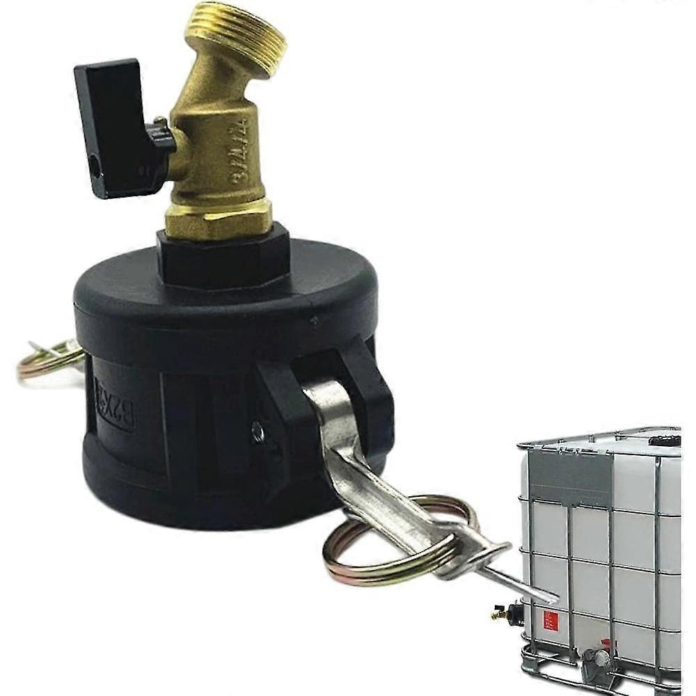 Ibc Water Tank Hose Fitting,2 To 3/4 In Good Tightness Tote Tank Drain Adapter With Groove | Durable Rust-proof Ibc Tonnage Joints GQF
