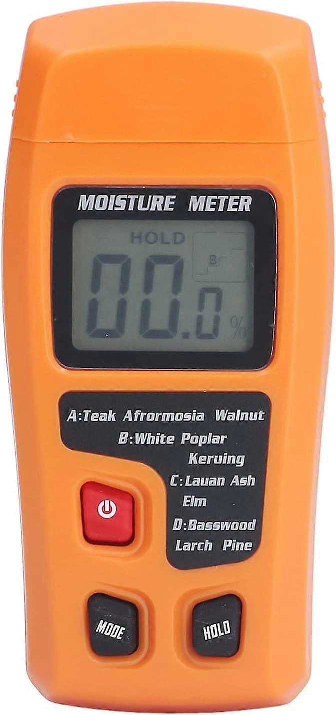 4 Modes High Accuracy Wood Moisture Meter Orange