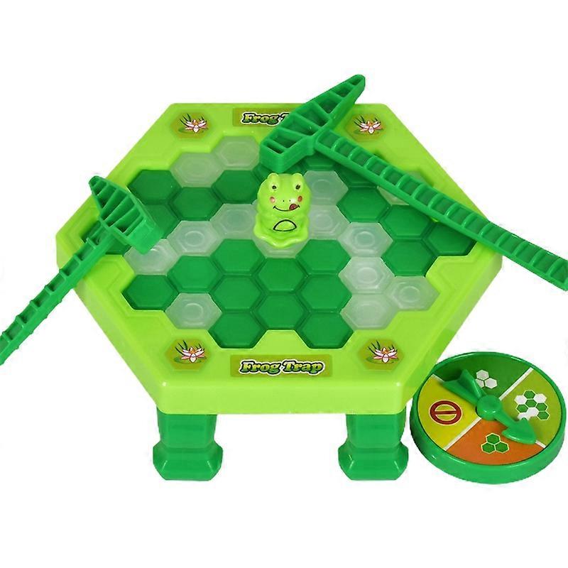 Frog Trap Toy Bright Color Portable Hand-eye Coordination Parent-child Interactive Funny Penguin Breaking Ice Toy for Gifts