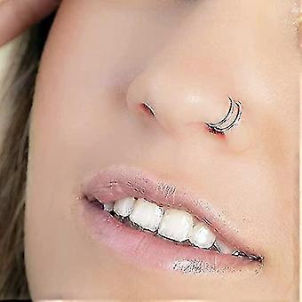 Double Hoop Nose Ring Spiral Nose Hoop 20 Gauge Thin Nose
