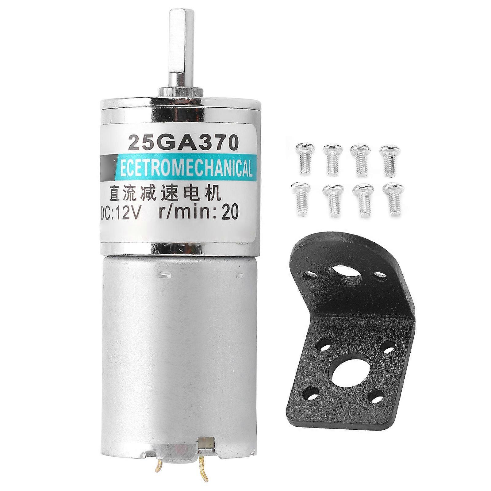 DC-Getriebemotor Micro Low Speed CW CCW Permanentmagnethalterung Sport Control 12V XD25GA370 (20 U / min)