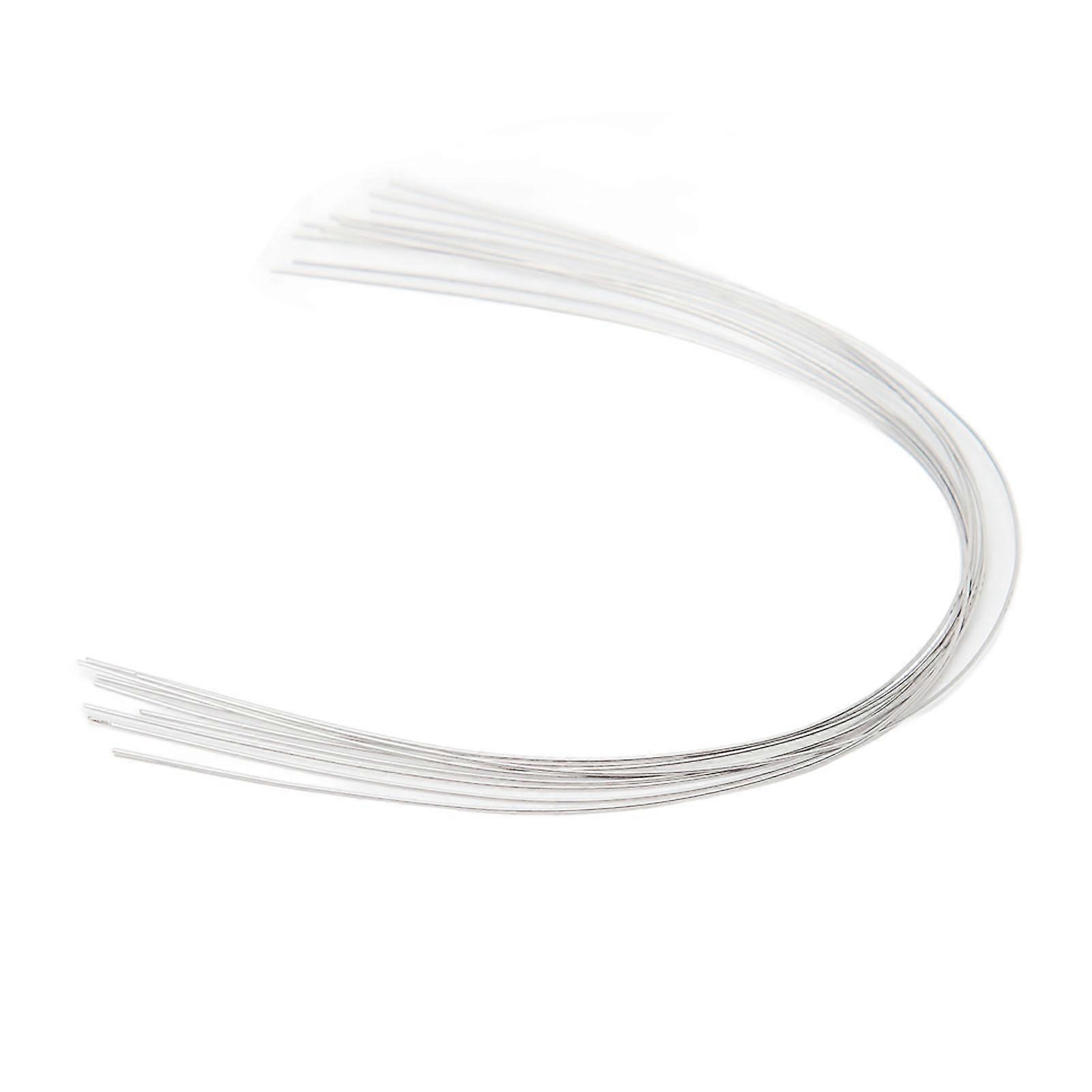 100pcs Stainless Steel Orthodontic Arch Wire Elastic Dental Orthodontic Round Arch Wire Accessory 0.014 Inch Upper Tooth