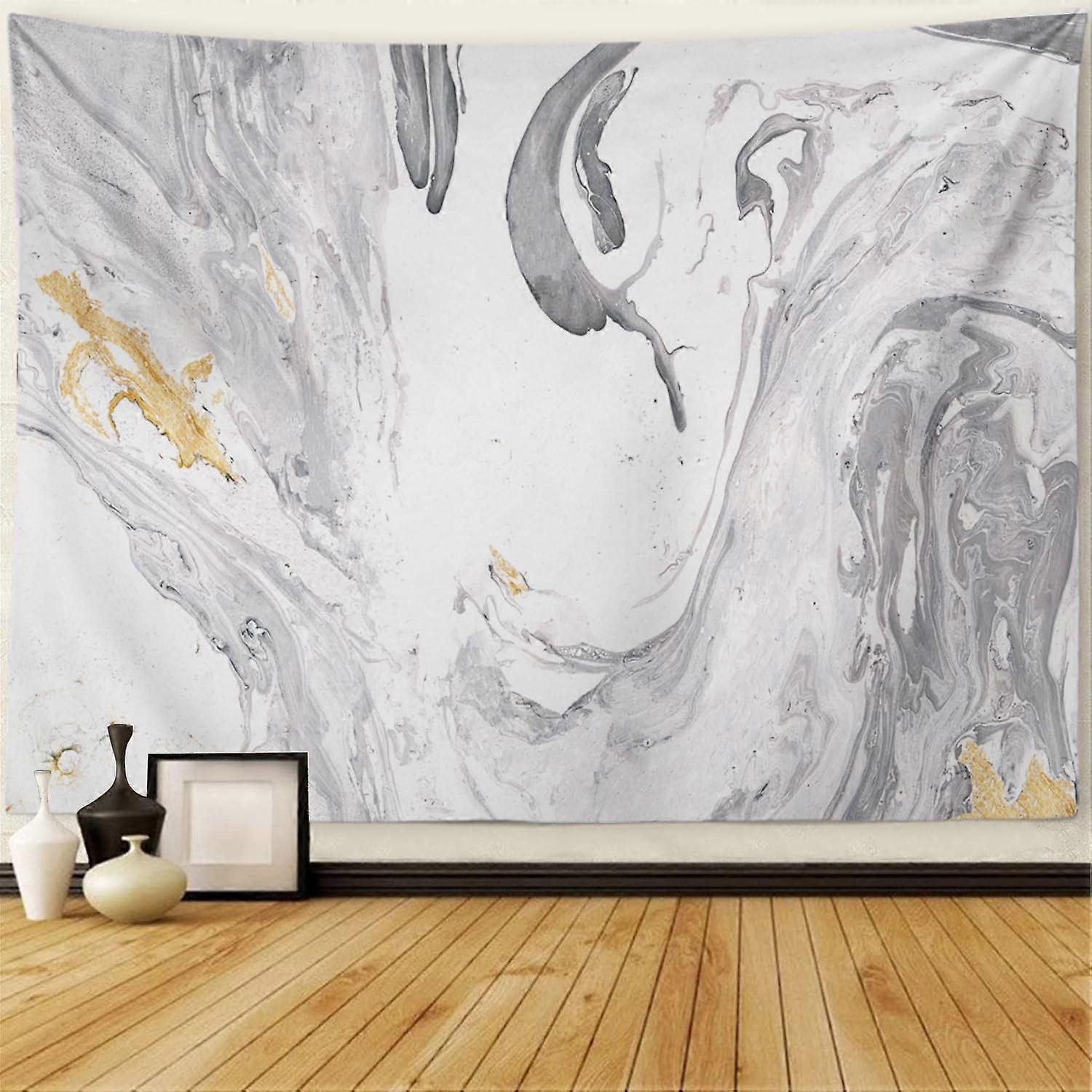 Antique Gold Wall Tapestry Pastel Marble Ink Abstract Painting Beautiful Backdrop Tapestry Wall Hanging Wall Decor Tapestry for Bedroom Living Room
