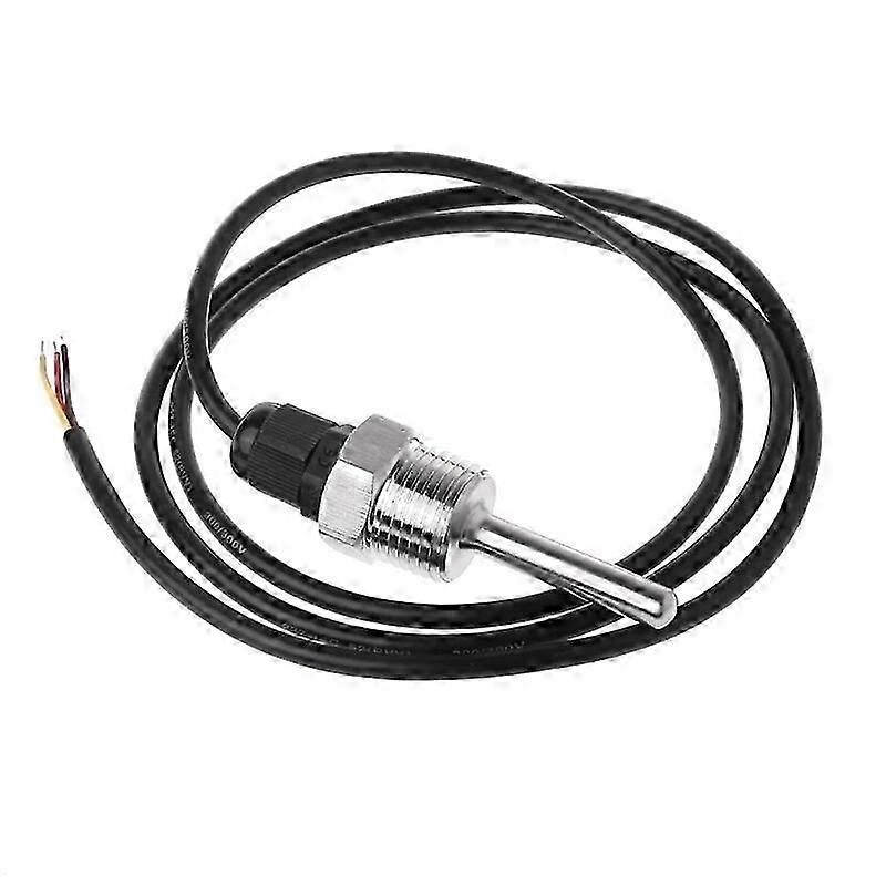 WJTG  DS18B20 Digital Temperature Sensor G1/2 Thread Probe DIA7mm 3-core Wire SUS304J