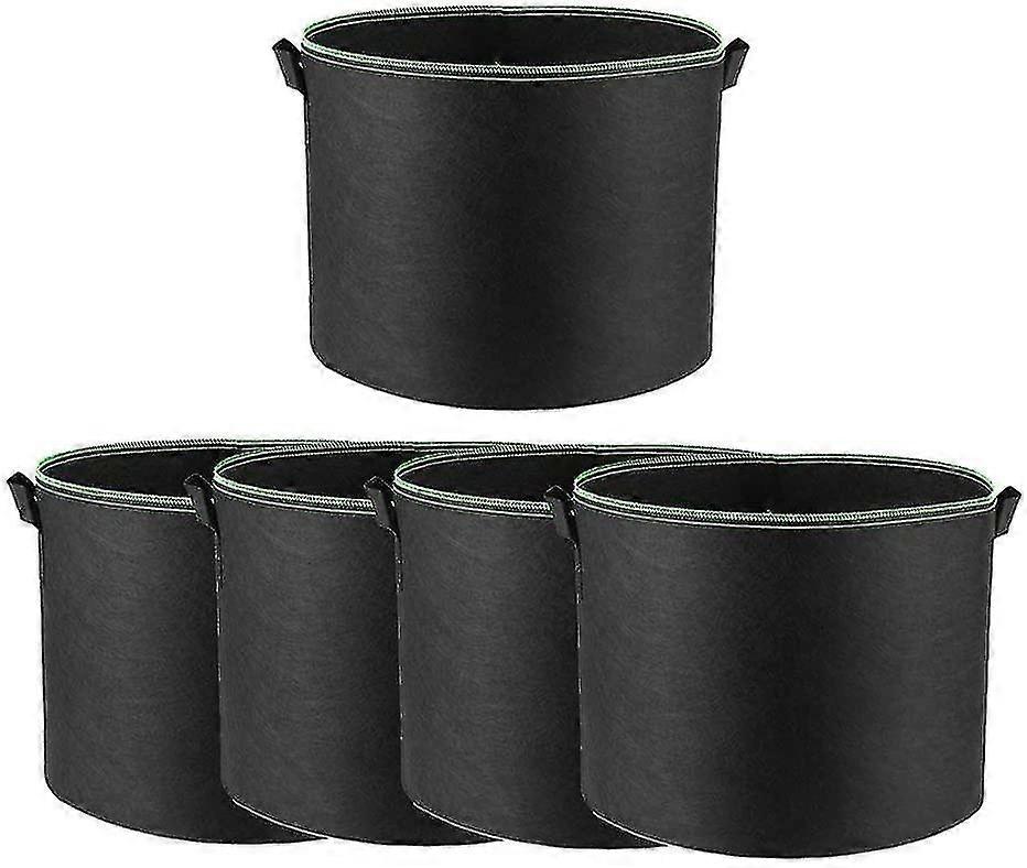 ジャガイモ栽培バッグ、5パック10ガロン野菜栽培植物バッグ（観察用）