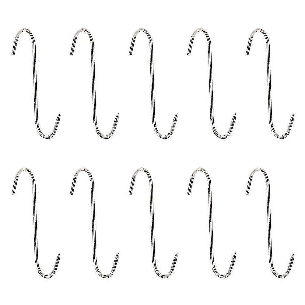 10pcs Meat Hooks Less Steel Hooks S-sd Hooks Kit Gadt