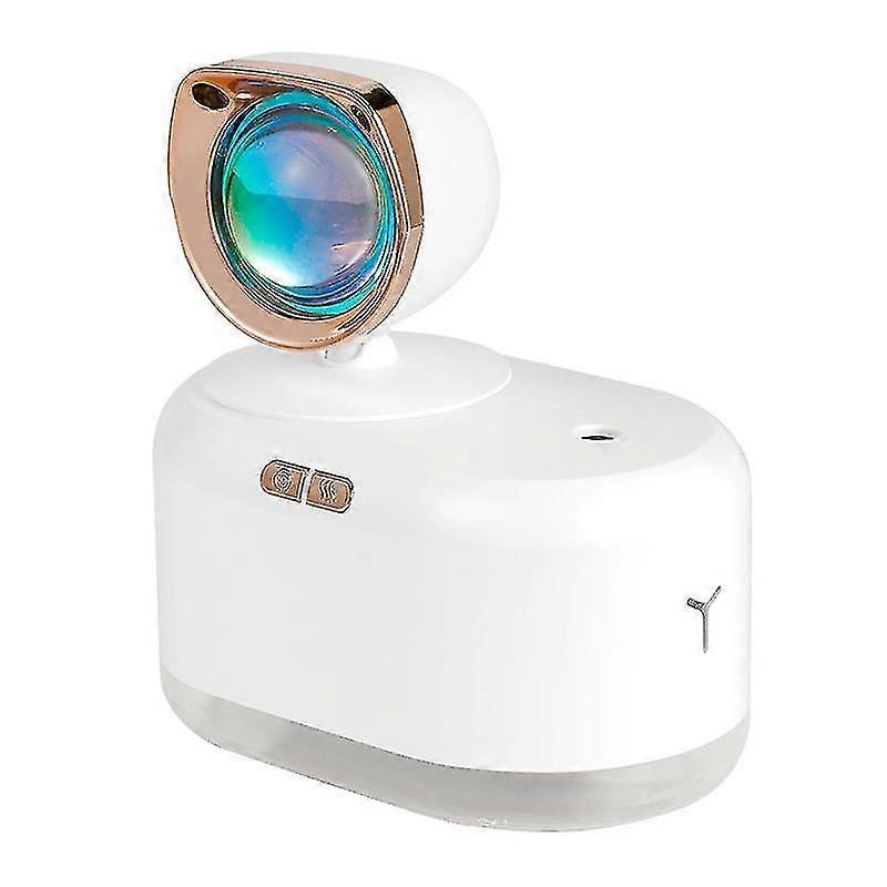 Myvoes New Design Portable Mini 300ml Large Capacity Cool Mist Aroma Diffuser 360 Rotation Sunset Light Night Led Air Humidifier