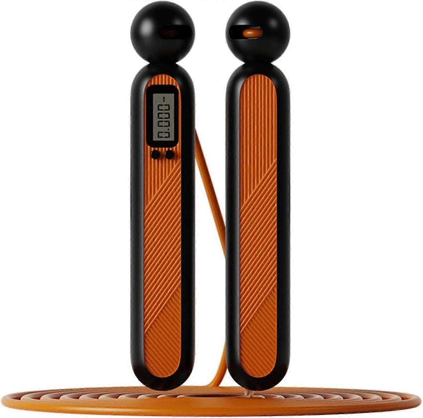 Cordless Jump Rope With Calorie Counter - Adjustable Digital Jump Rope With Timer ,orange
