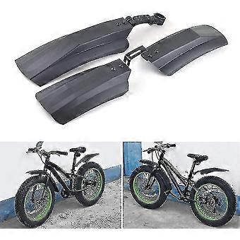 Guardabarros de bicicleta, guardabarros delanteros y traseros de plástico de 26 pulgadas para neumáticos duraderos Guardabarros para neumáticos gruesos de montaña