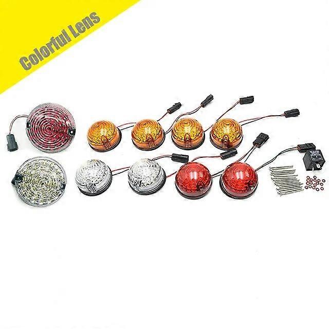 10pcs Clear Lens Turn Signal Rear Fog Reversing Light Defender Complete LED Lamp Upgrade Kit For Land Rover Defender 1990-2016