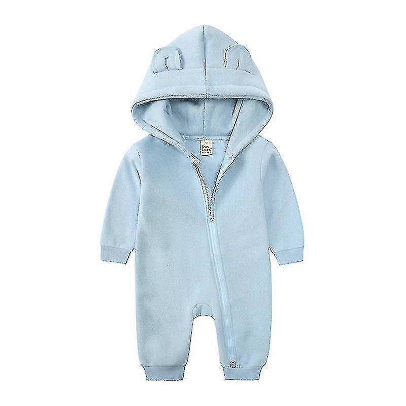 الطفل Onesies رومبير بذلة أطفال الشتاء دافئ مقنعين bodysuit الرضع الصوف بطانة الزي