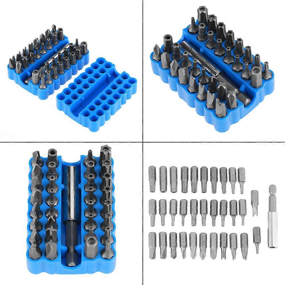 33Pcs Essential CRV6150 VCS Hex Security Bit Set for Precise Repair