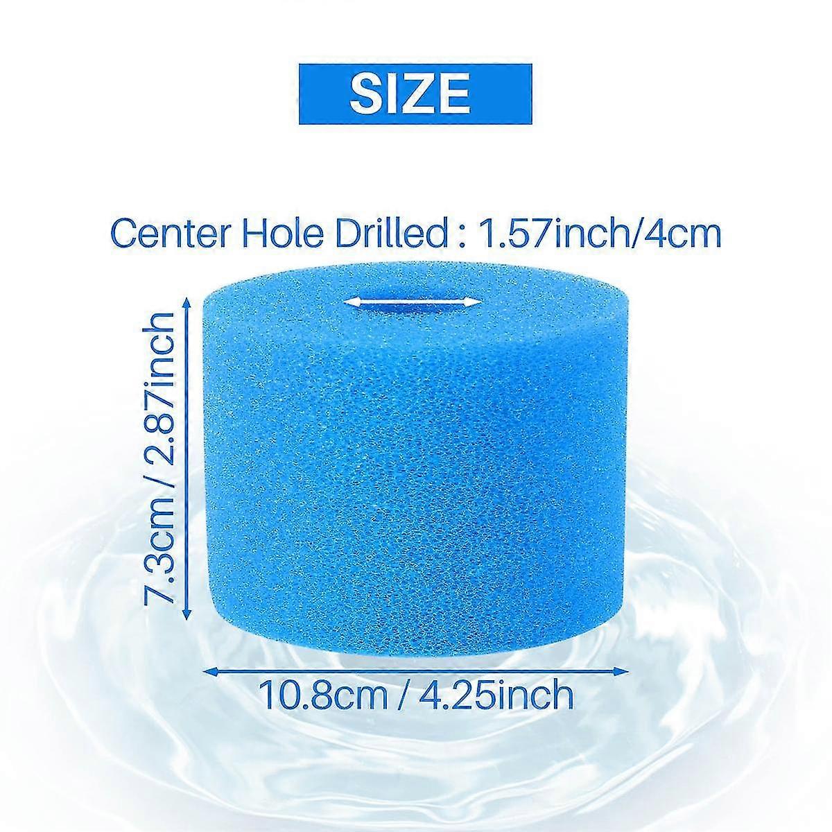 6pcs Swimming Pool Foam Filter Sponge S1 Reusable Washable Biofoam Cleaner Pool Foam Filter Swimming Accessorie