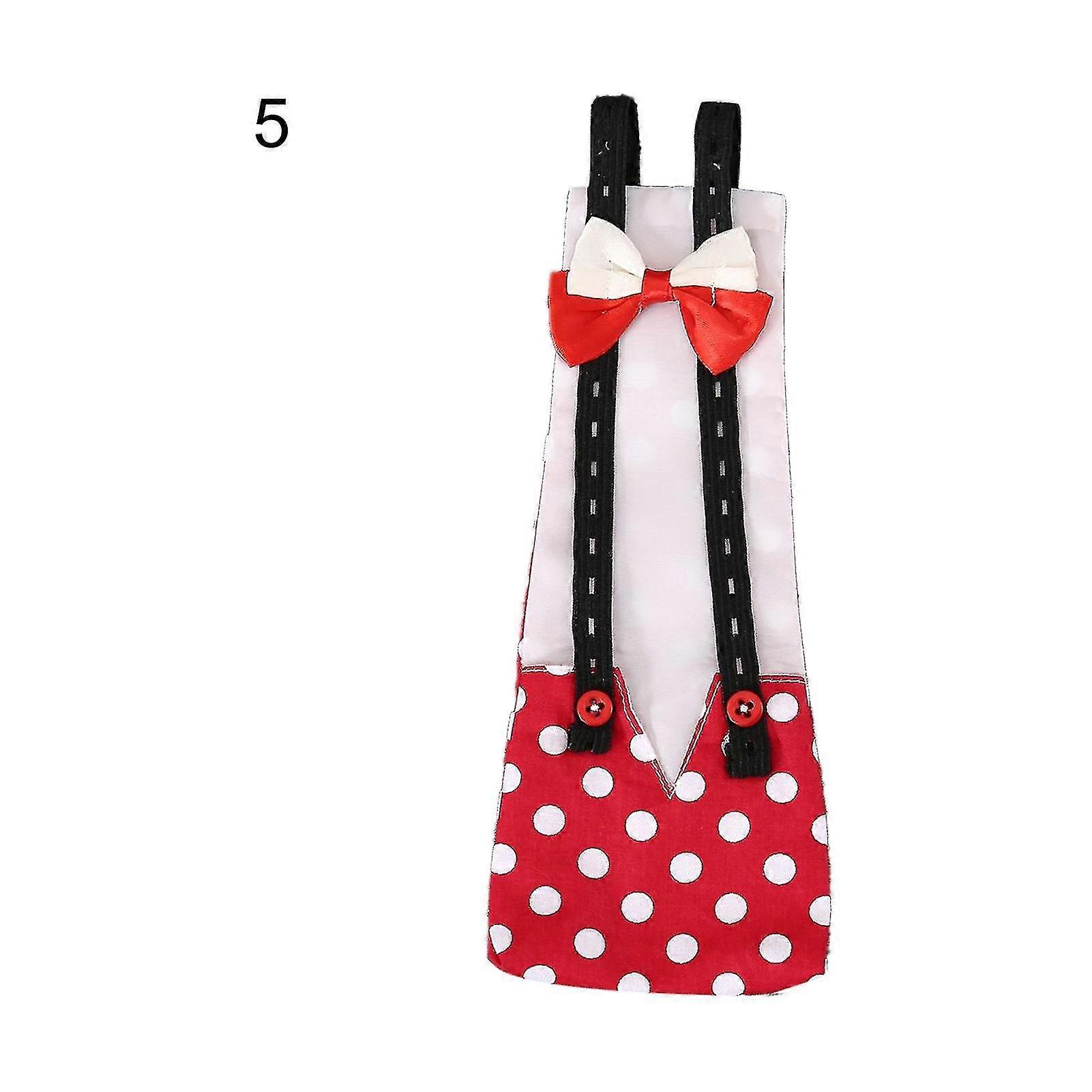 Goose Diaper Lovely Adjustable Linkhole Fabric Bow Knot Goose Duck Diaper For Poultry