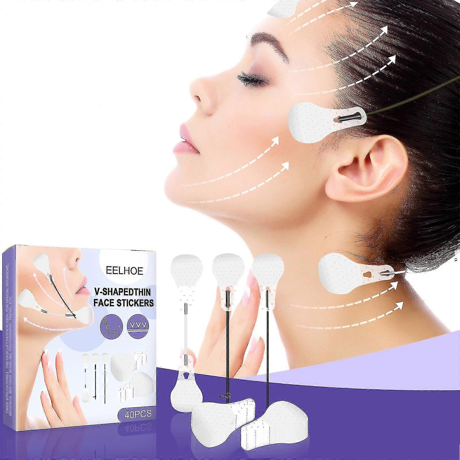 40pcs/set Face Lift Stickers Set Face