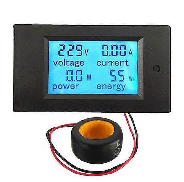 AC 80-260V LCD Digital 100A Volt Watt Power Meter Ammeter Voltmeter 110V 220V voltage meter