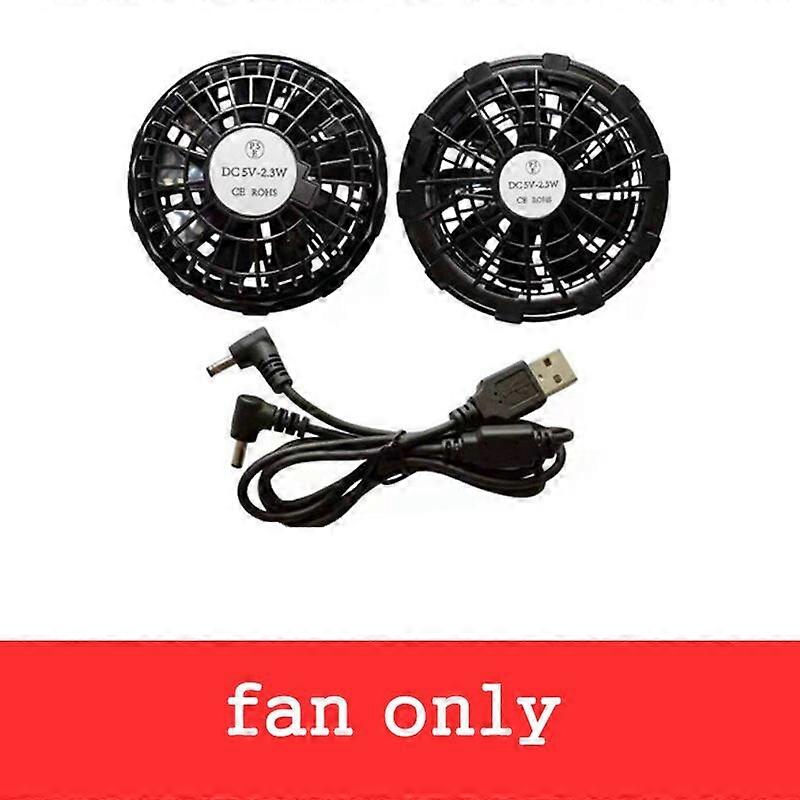 2021 Erkekler Açık yaz Ceketler USB Elektrikli fan soğutma ceket erkekler Klima Fanı Giysiler USB Isı Çarpması yaz hood Ceket
