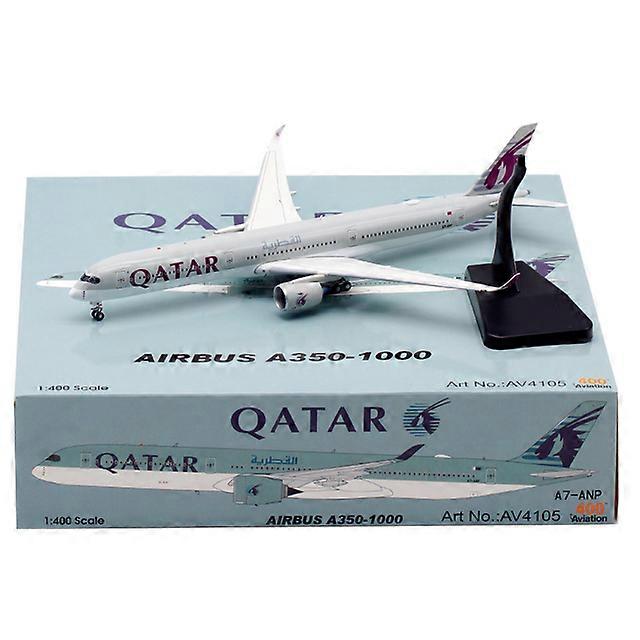 Diecast 1:400 Scala 350 A350-1000 A7-ANP AV410 QATAR Airlines Aerei Aereo Aereo con carrelli di atterraggio Modello in lega giocattolo