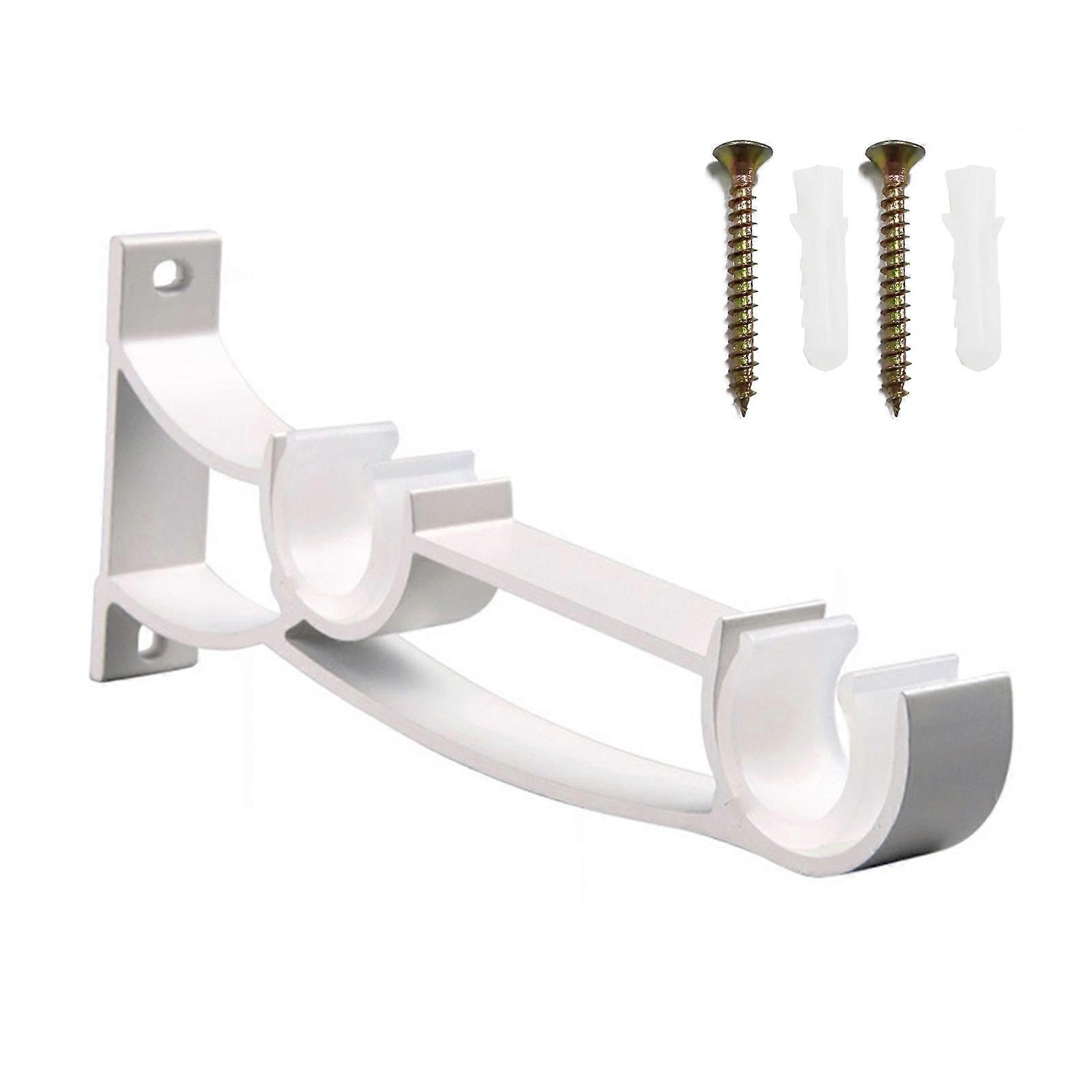 1pc Double Curtain Rod Brackets Window Hardware Holder Home Decor